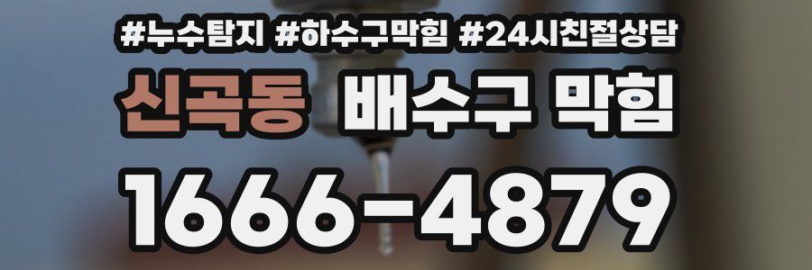 신곡동 배수구 막힘