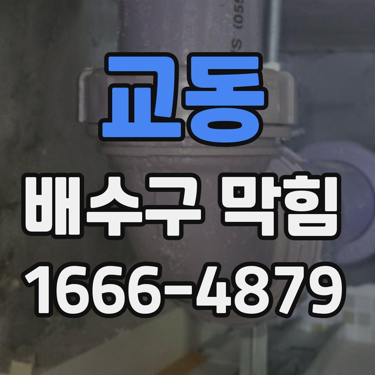 교동 배수구 막힘