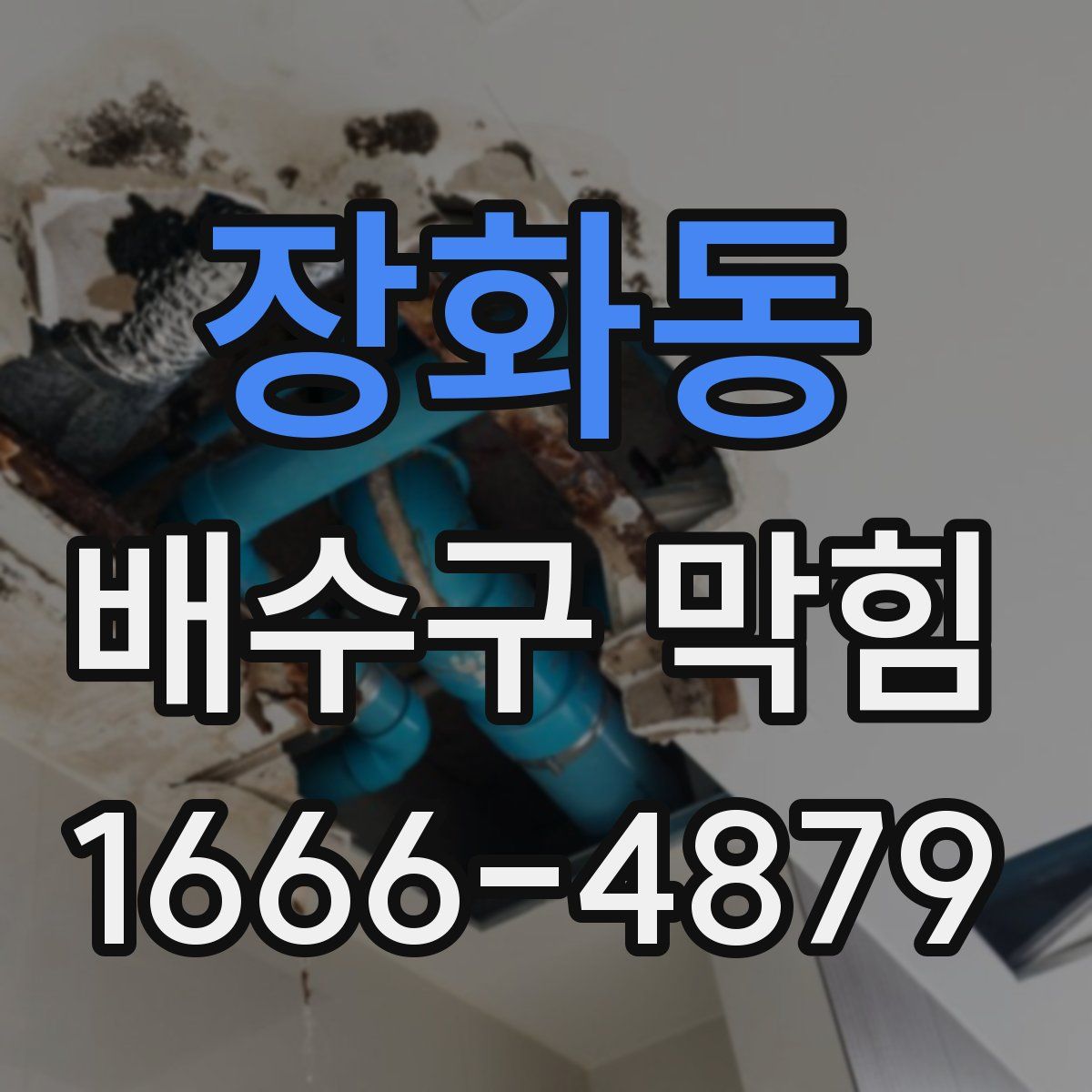 장화동 배수구 막힘