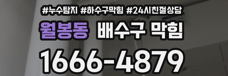 월봉동 배수구 막힘