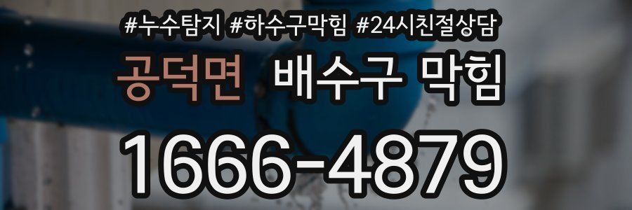 공덕면 배수구 막힘