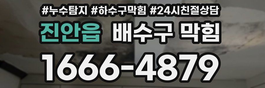 진안읍 배수구 막힘