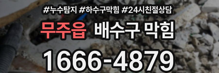 무주읍 배수구 막힘