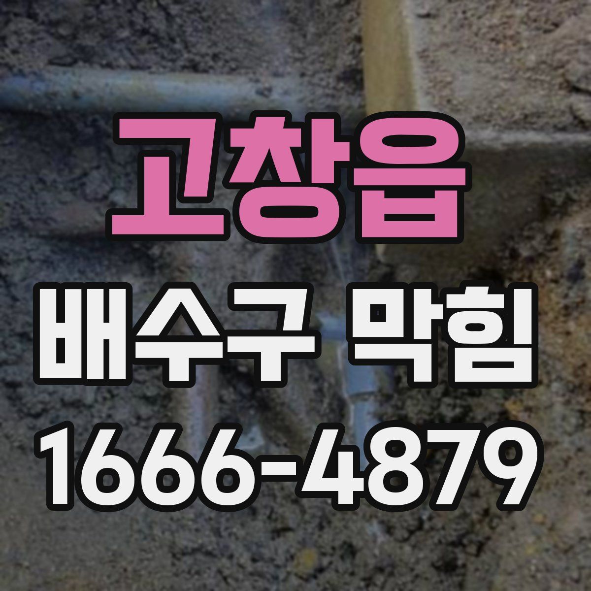 고창읍 배수구 막힘
