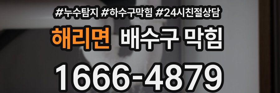 해리면 배수구 막힘