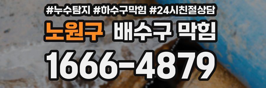 노원구 배수구 막힘
