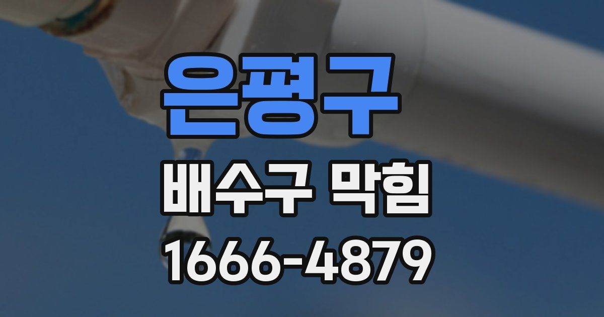 은평구 배수구 막힘