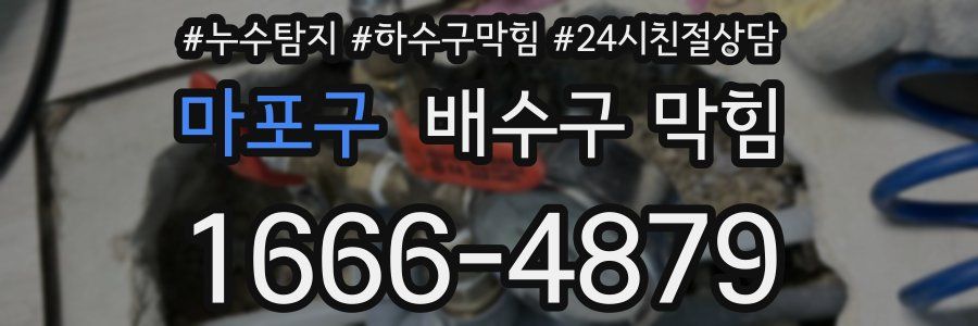 마포구 배수구 막힘