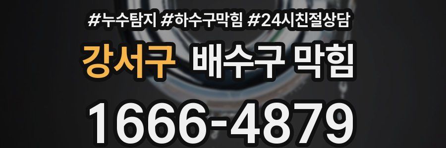 강서구 배수구 막힘
