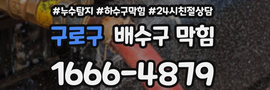 구로구 배수구 막힘