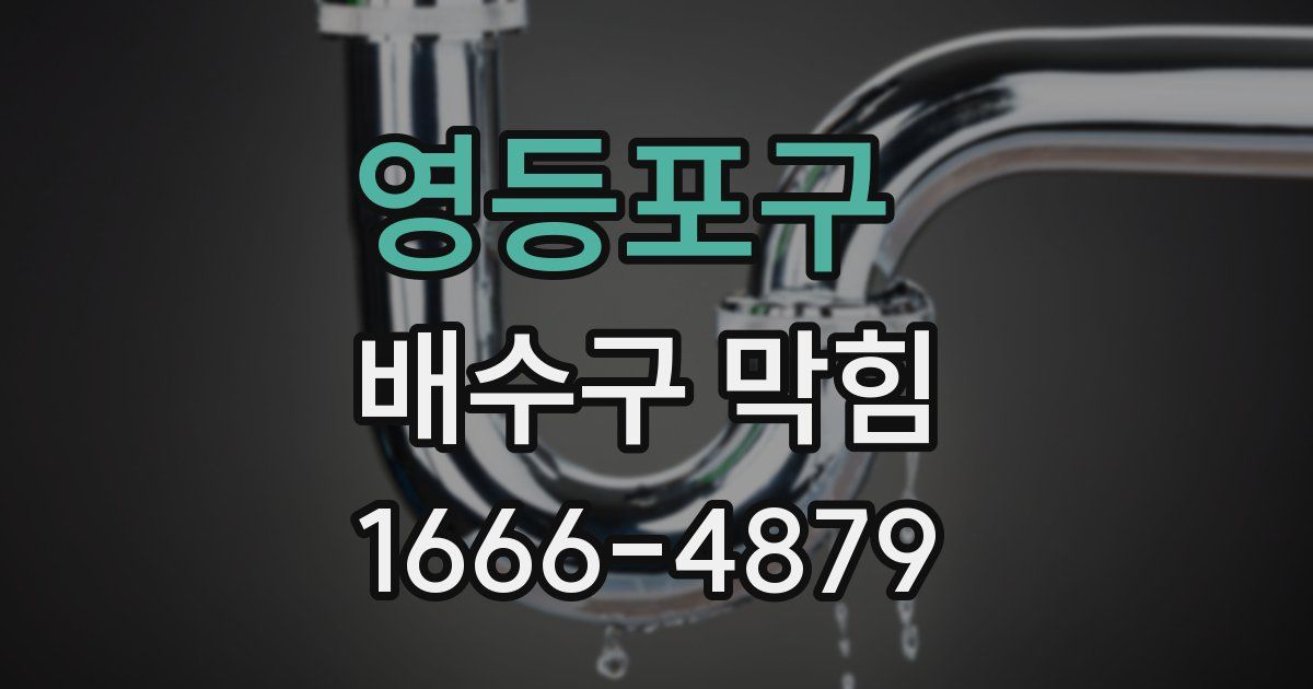 영등포구 배수구 막힘
