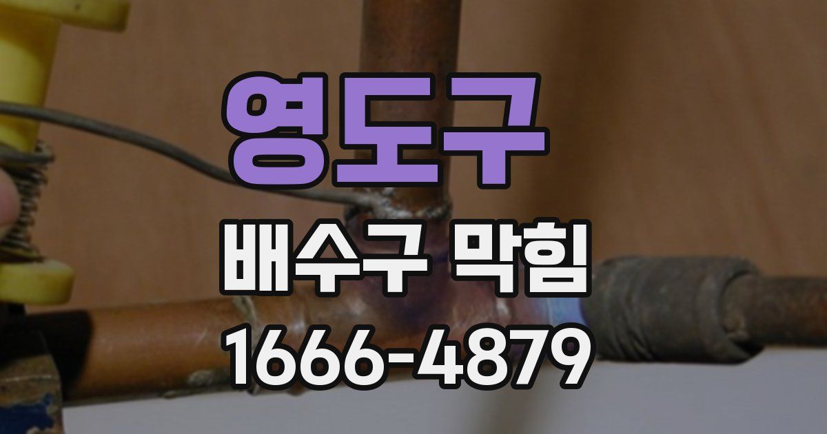 영도구 배수구 막힘