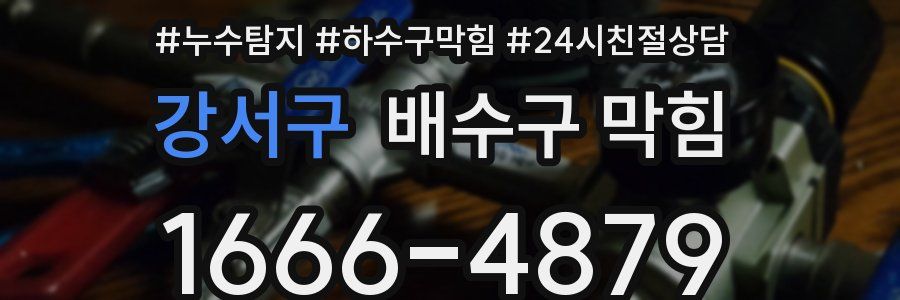강서구 배수구 막힘