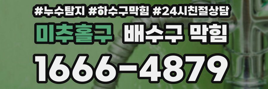 미추홀구 배수구 막힘