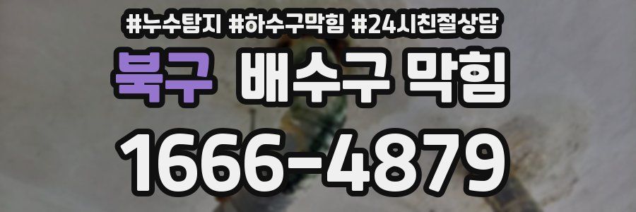 북구 배수구 막힘