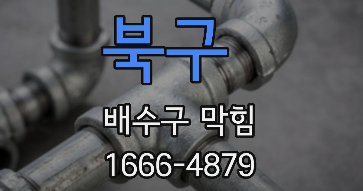북구 배수구 막힘