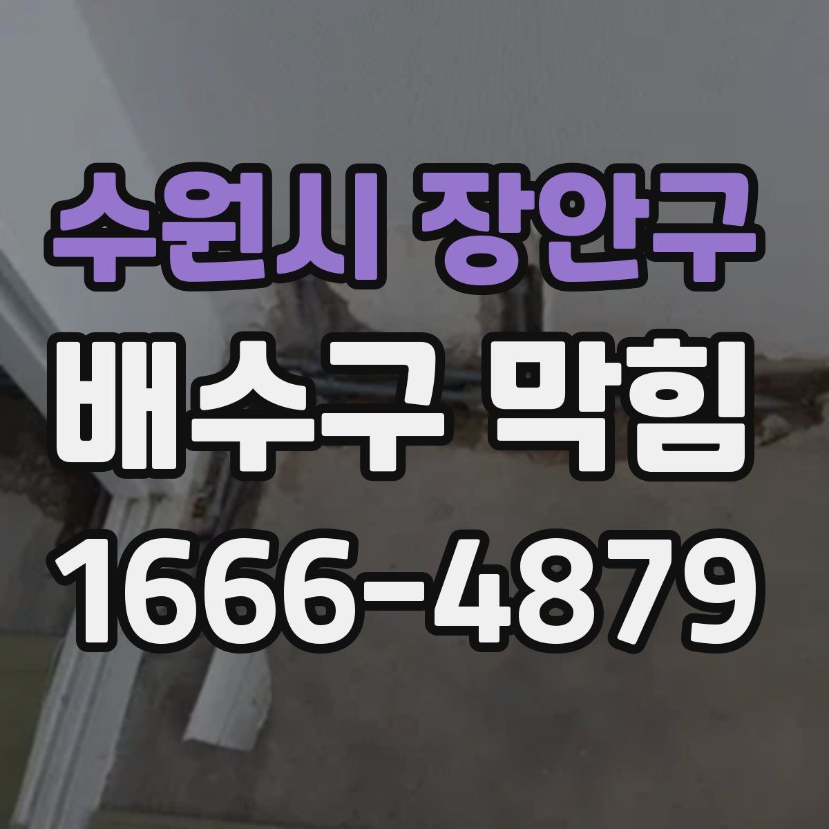 수원시 장안구 배수구 막힘