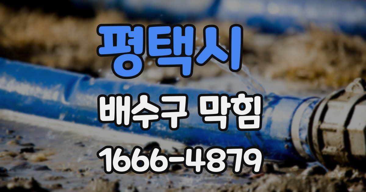 평택시 배수구 막힘