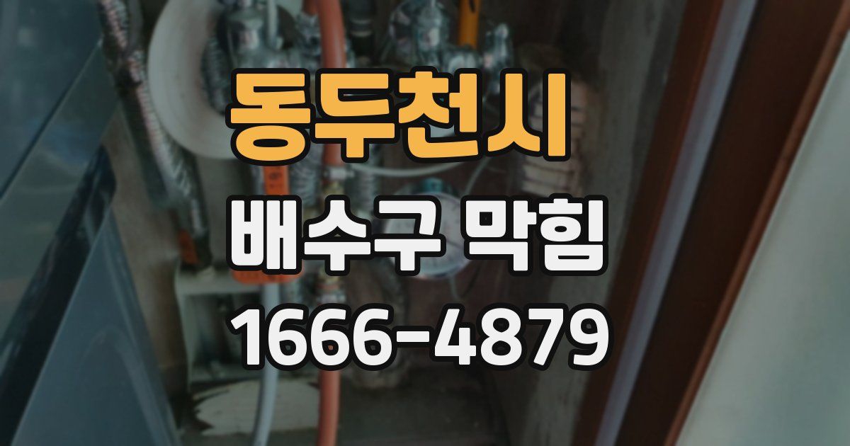 동두천시 배수구 막힘