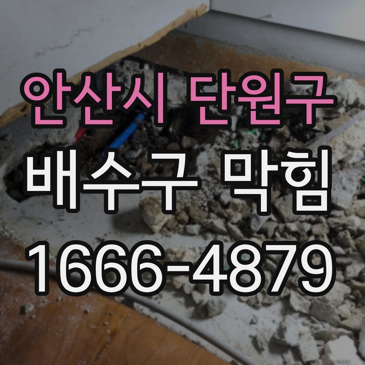 안산시 단원구 배수구 막힘