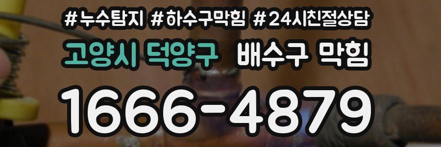 고양시 덕양구 배수구 막힘