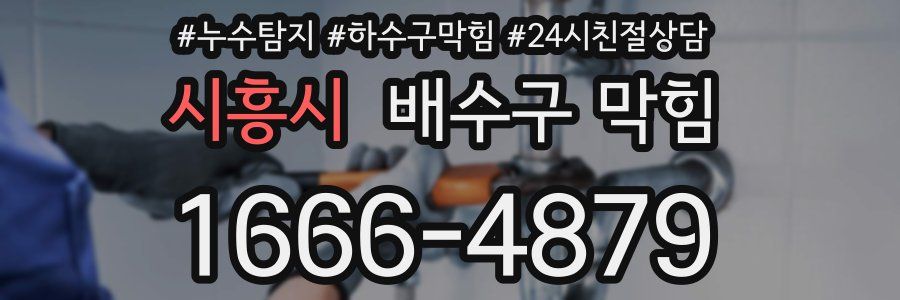 시흥시 배수구 막힘