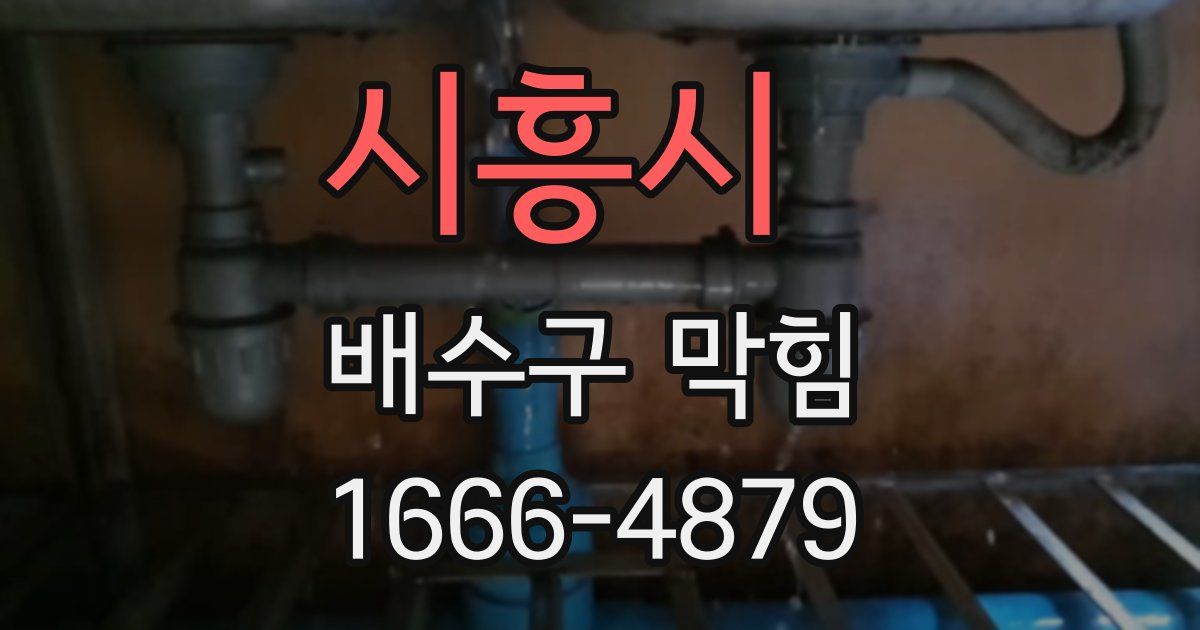시흥시 배수구 막힘