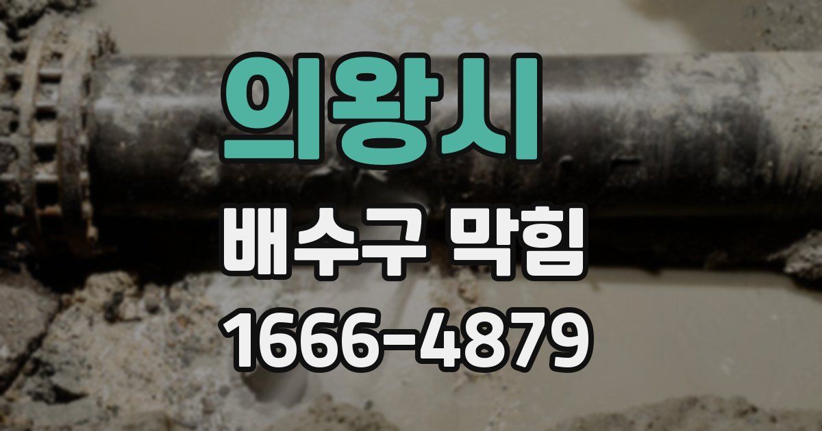 의왕시 배수구 막힘