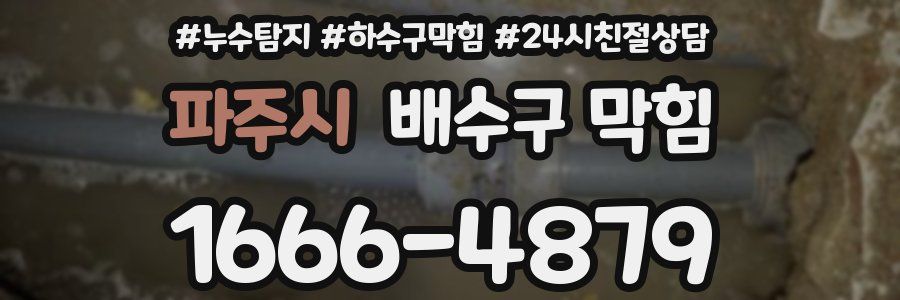 파주시 배수구 막힘