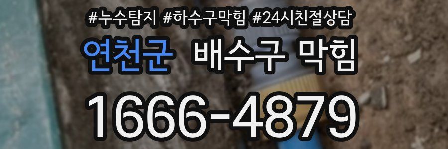 연천군 배수구 막힘