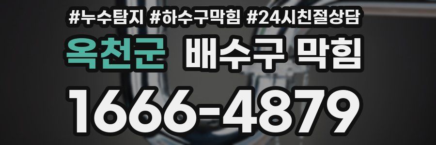 옥천군 배수구 막힘