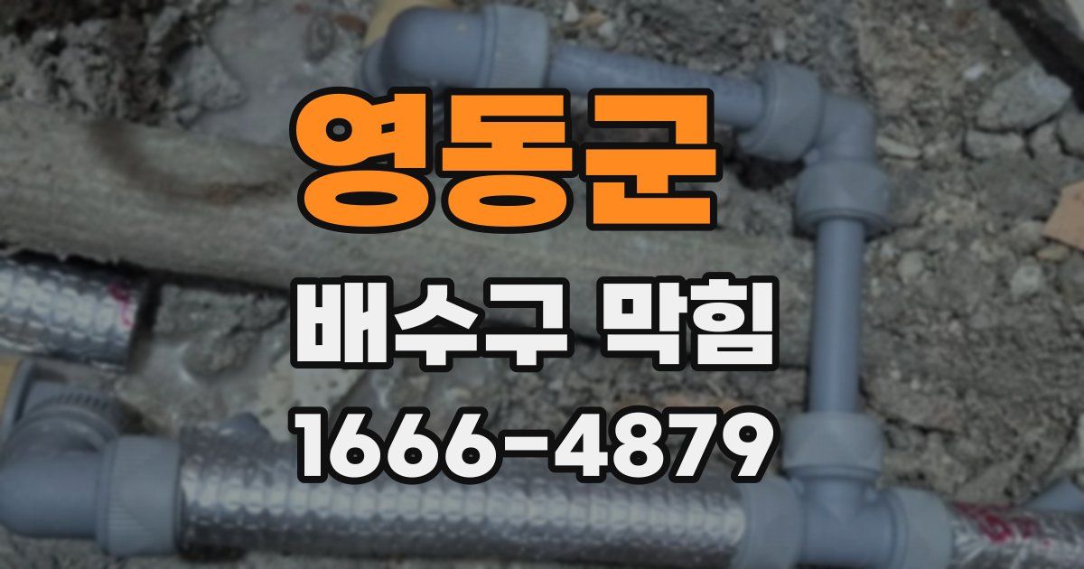 영동군 배수구 막힘