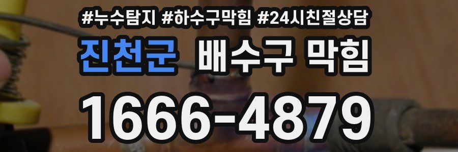 진천군 배수구 막힘