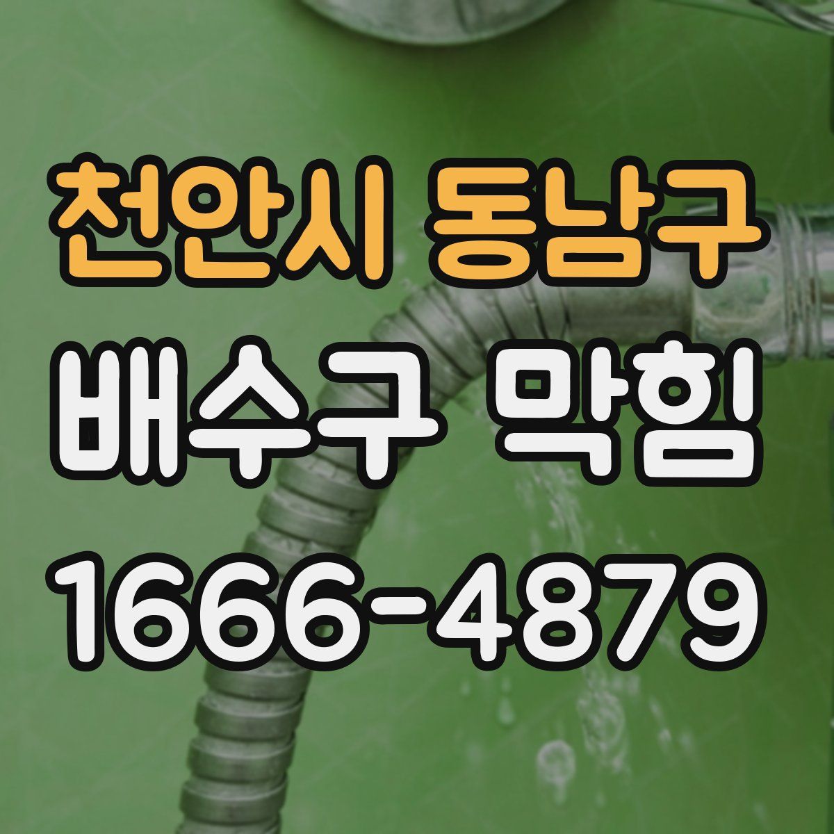 천안시 동남구 배수구 막힘