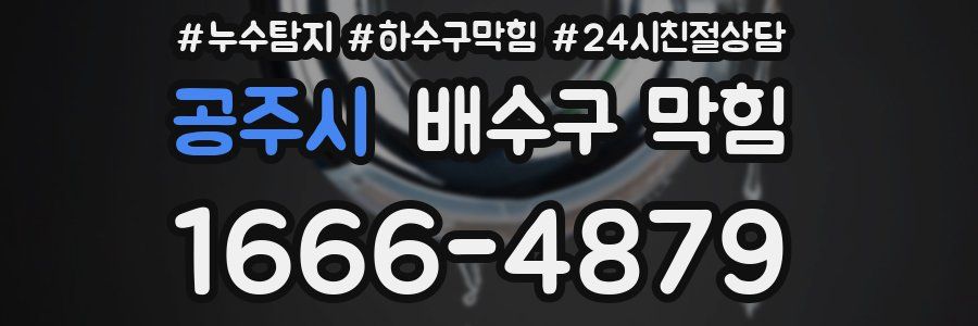 공주시 배수구 막힘