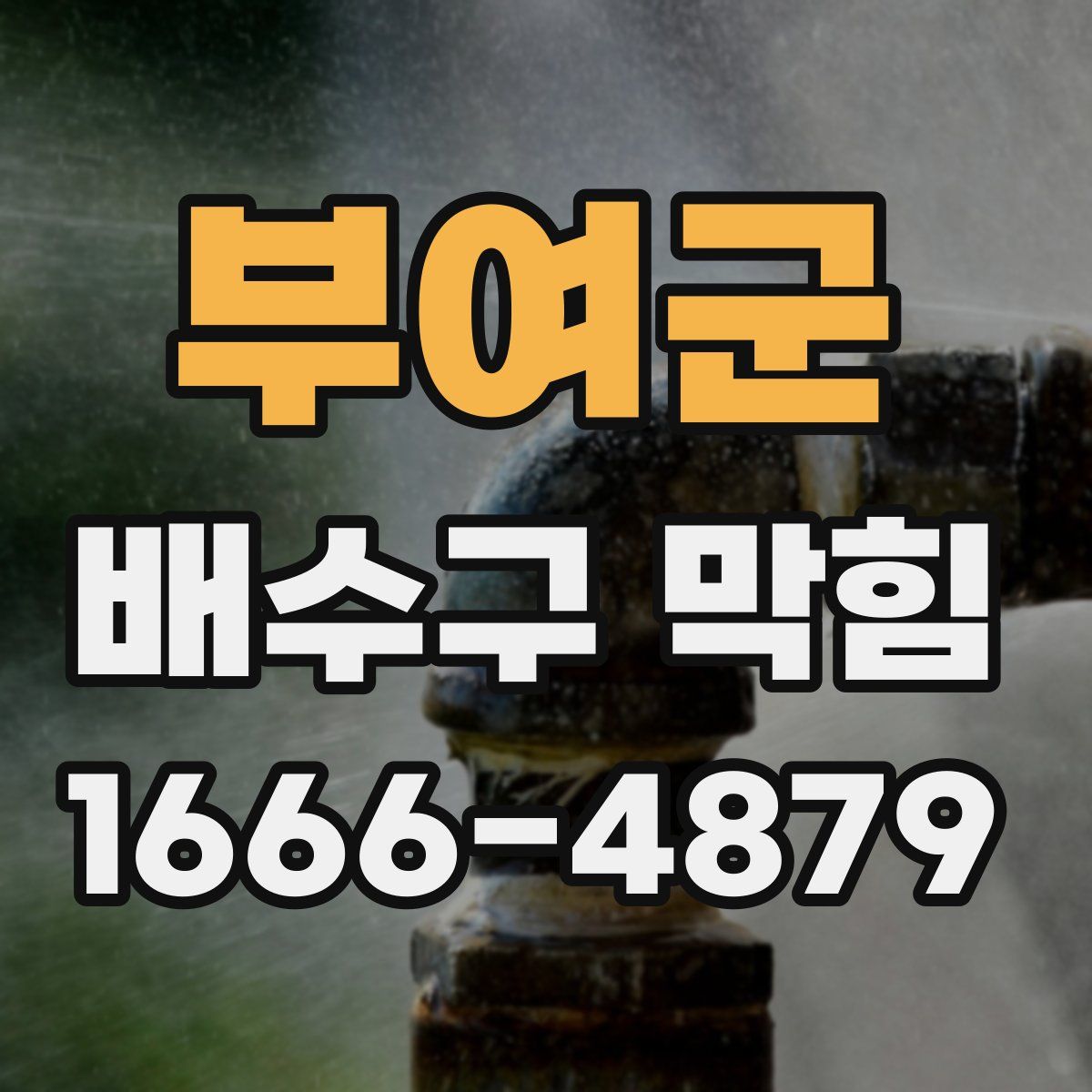 부여군 배수구 막힘
