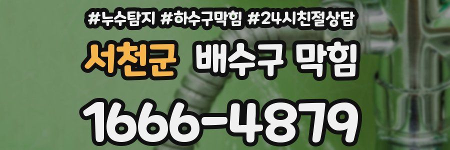 서천군 배수구 막힘