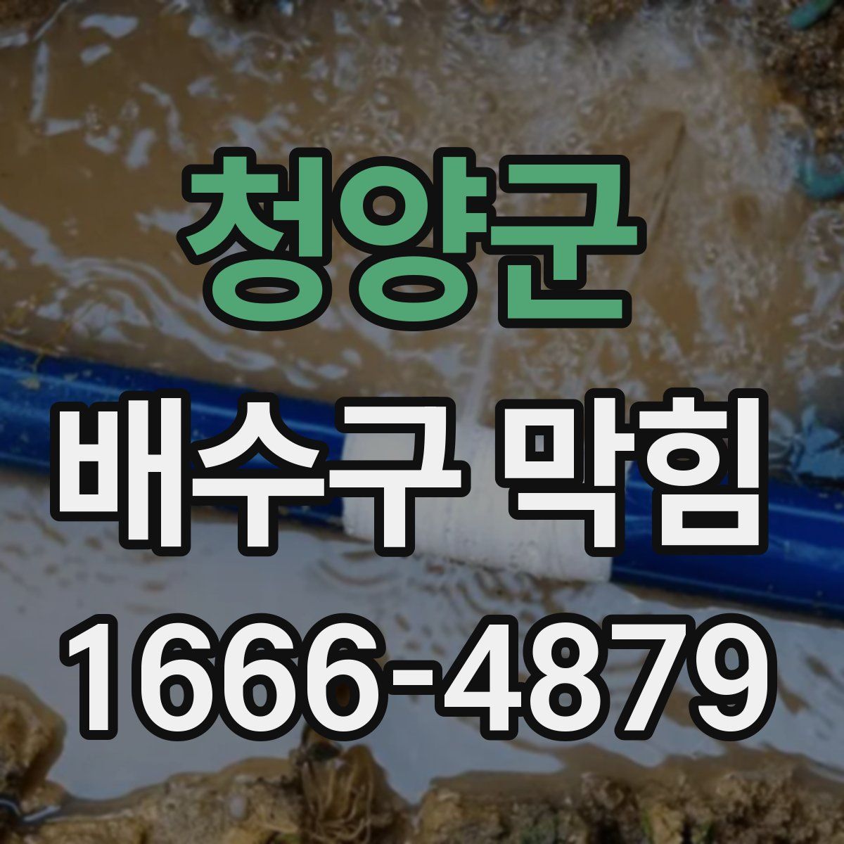 청양군 배수구 막힘