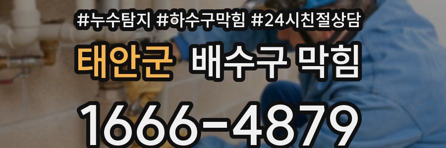 태안군 배수구 막힘