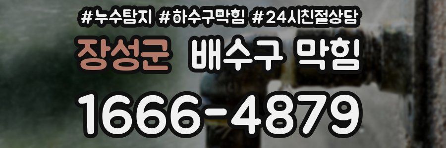 장성군 배수구 막힘