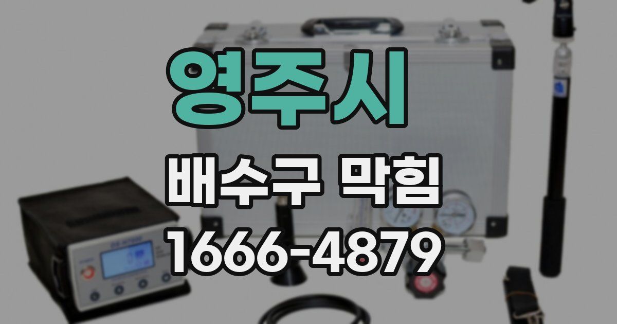 영주시 배수구 막힘