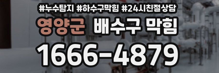 영양군 배수구 막힘