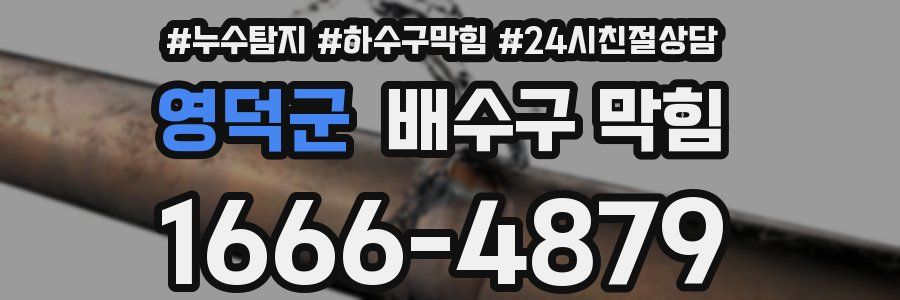 영덕군 배수구 막힘