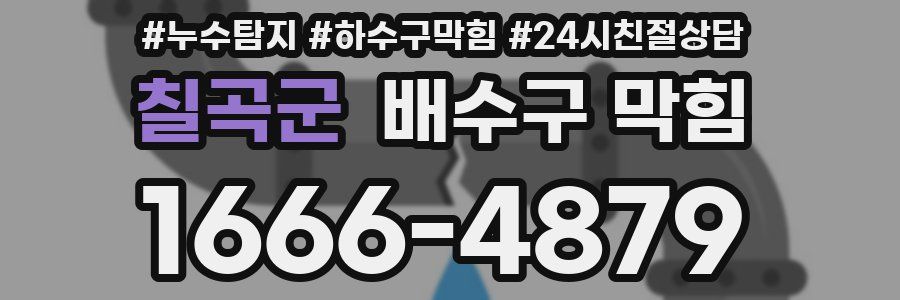 칠곡군 배수구 막힘