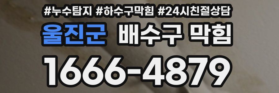 울진군 배수구 막힘