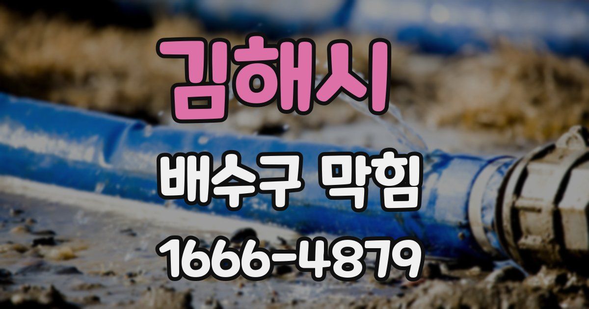 김해시 배수구 막힘