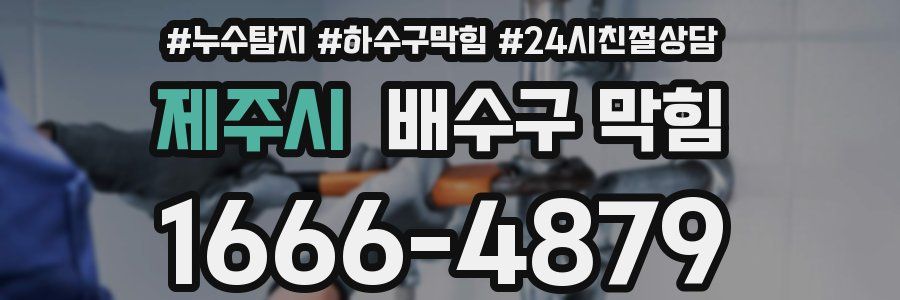 제주시 배수구 막힘