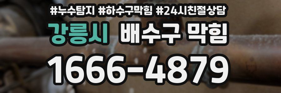강릉시 배수구 막힘