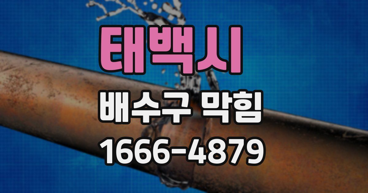 태백시 배수구 막힘