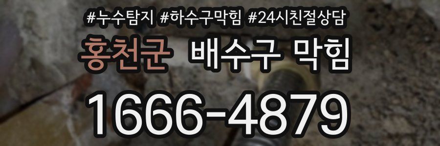 홍천군 배수구 막힘